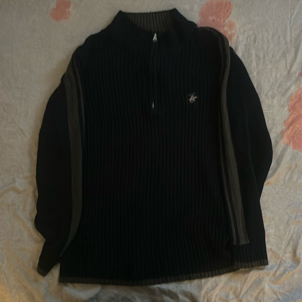 Polo Club Zip Sweater Wool material #fashion